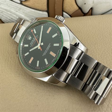 rolex milgauss vetro verde|rolex milgauss shield.